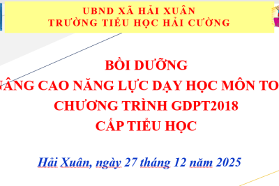 Tập huấn “Nâng cao năng lực dạy học môn Toán và bồi dưỡng công tác truyền thông trong nhà trường”