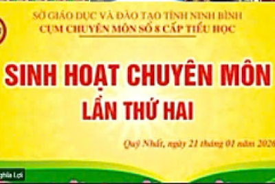 Sinh hoạt chuyên môn Cụm 8 lần thứ hai