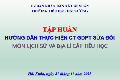 Tổ chức bồi dưỡng triển khai Thông tư 17/2025/TT-BGDĐT dành cho cấp tiểu học